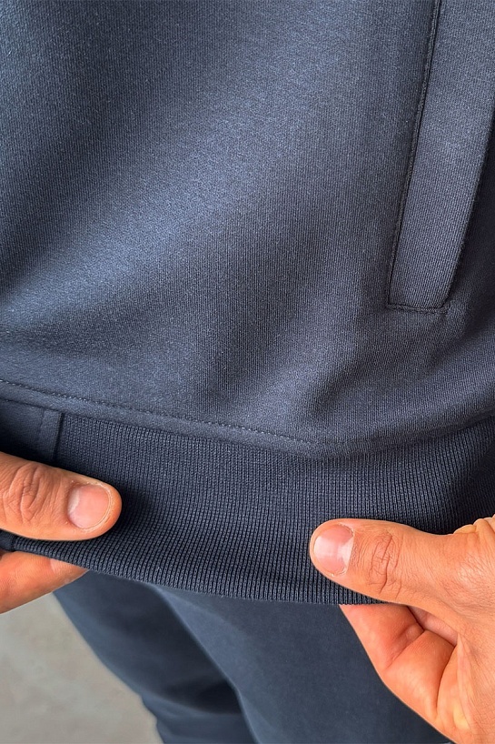 Кофта на молнии Armani Exchange logo-embroidered - Navy