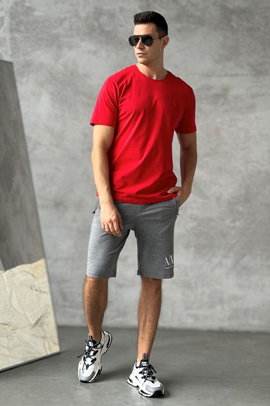 Мужские серые шорты Armani Exchange