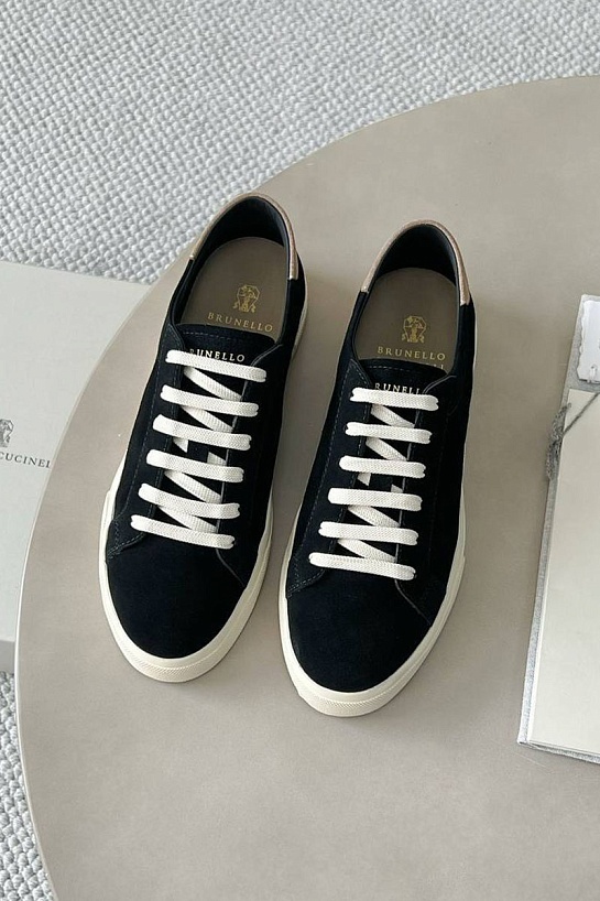 Мужские замшевые кроссовки Brunello Cucinelli 