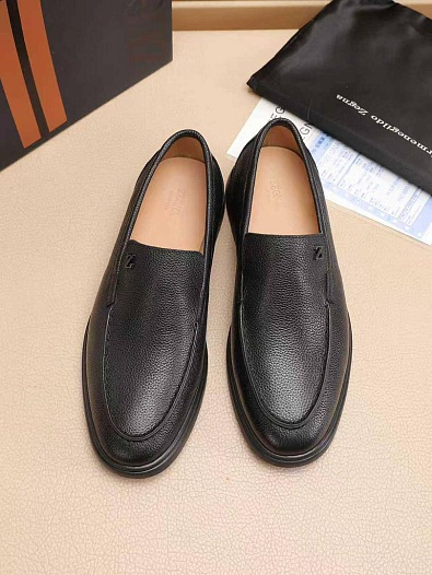Мужские кожаные лоферы Ermenegildo Zegna   
