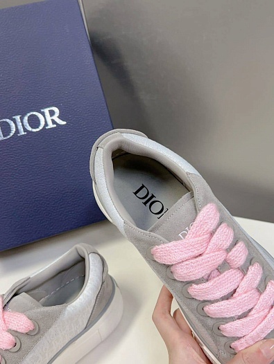 Женские комбинированные кроссовки Dior - Grey   