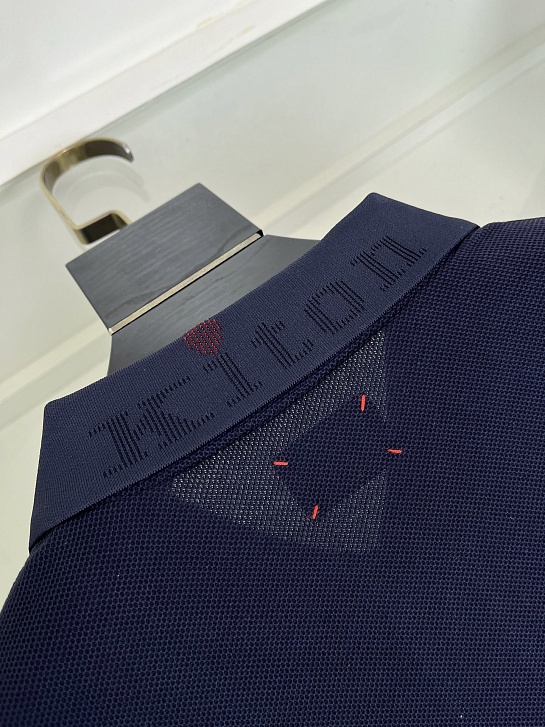 Мужское тёмно-синее поло Kiton premium