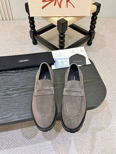 Мужские замшевые лоферы Dolce & Gabbana   