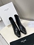 Женские кожаные сапоги Celine Premium - Black