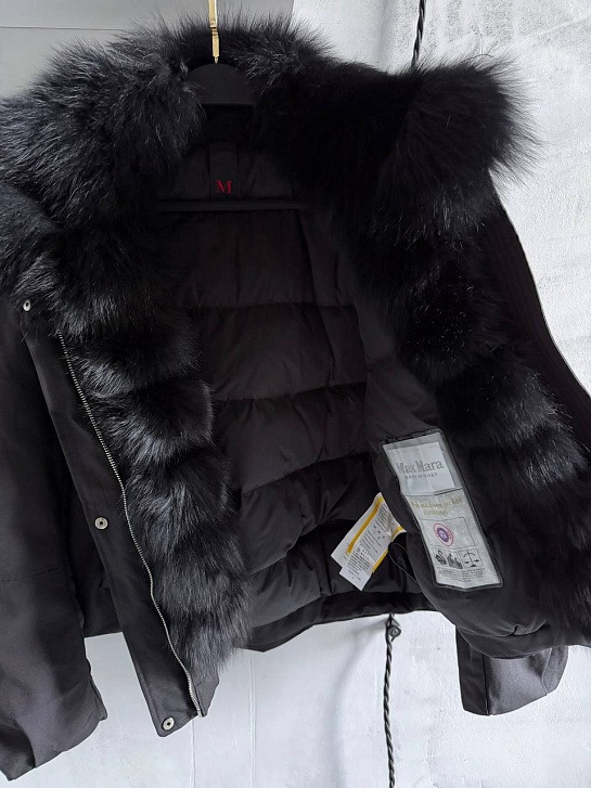 Женский бомбер с натуральным мехом Max Mara premium