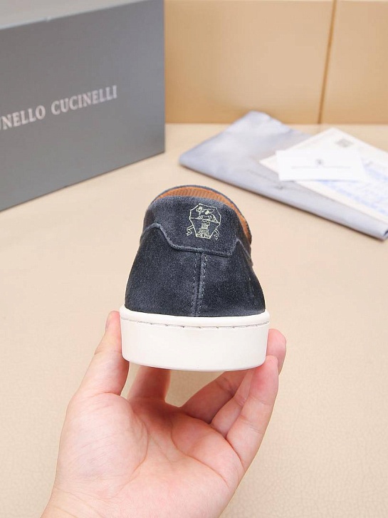 Мужские замшевые лоферы Brunello Cucinelli