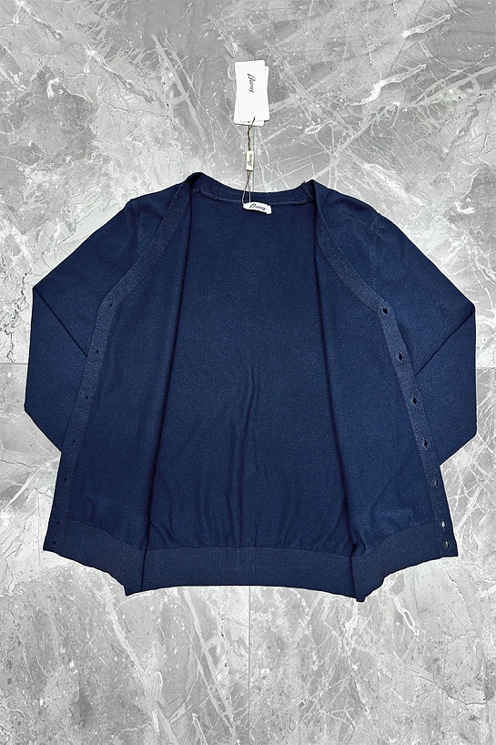 Мужской кардиган Brioni logo-detail - Navy