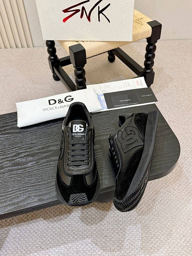 Мужские кроссовки Dolce & Gabbana Cushion - Black   