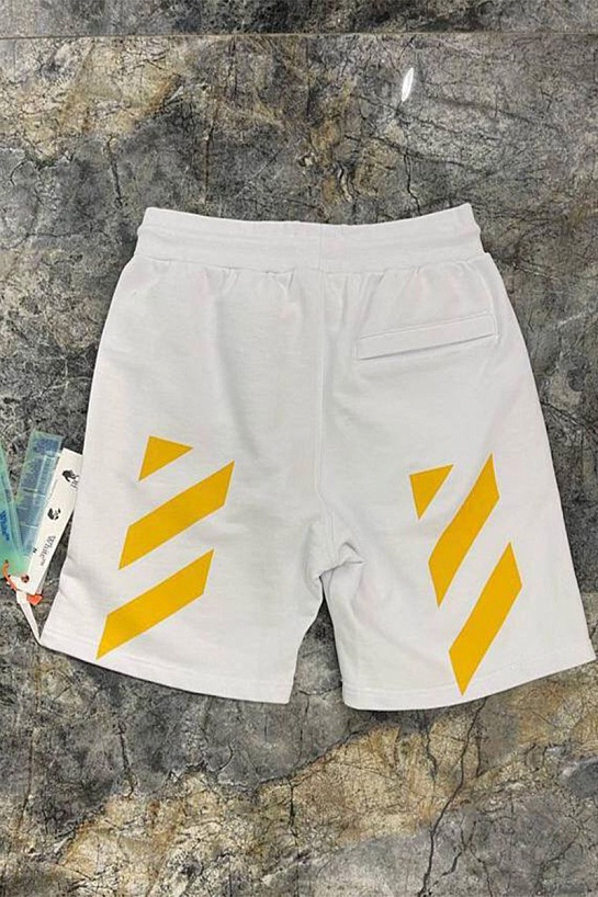 Мужские белые шорты Off-White Caravaggio Print