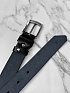 Мужской кожаный ремень Calvin Klein чёрного цвета