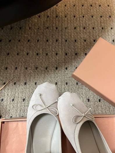 Женские замшевые балетки MIU MIU premium   