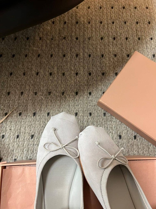 Женские замшевые балетки MIU MIU premium
