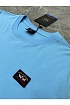 Футболка голубого цвета Paul & Shark logo-patch