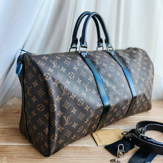 Кожаная дорожная сумка Louis Vuitton Keepall 50x28 см   