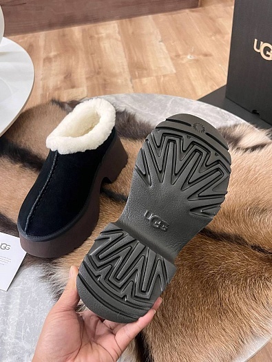 Женские замшевые ботинки UGG Heights Mini - Black   