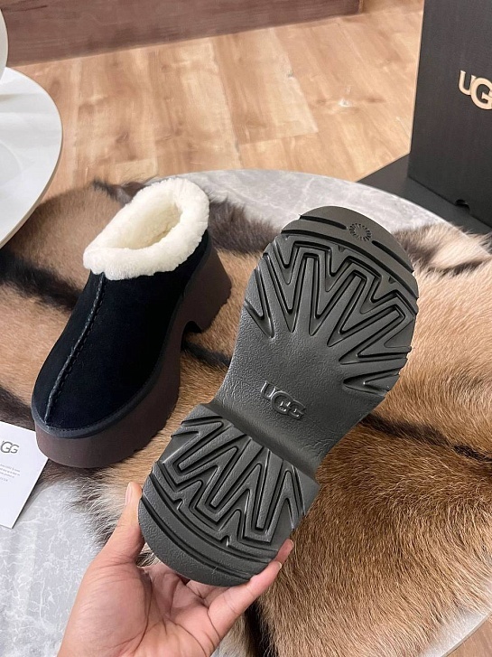 Женские замшевые ботинки UGG Heights Mini - Black