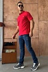 Мужское поло Burberry TB - Red