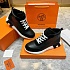 Кроссовки с мехом Hermes Bouncing high-top - Black / White