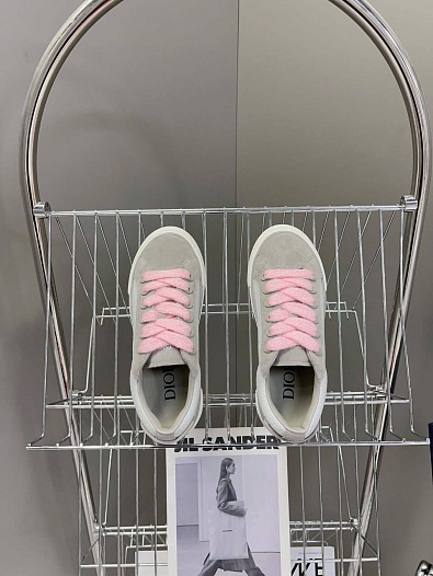 Женские комбинированные кроссовки Dior - Grey   