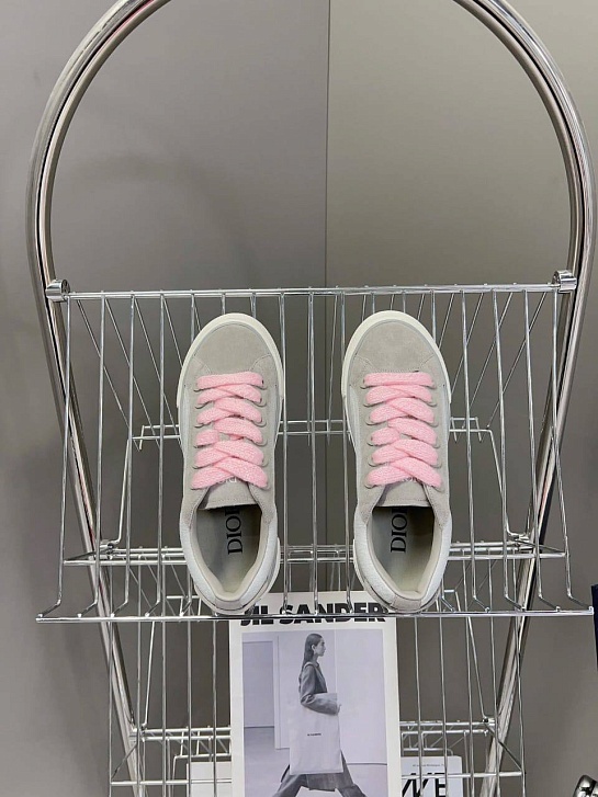 Женские комбинированные кроссовки Dior - Grey