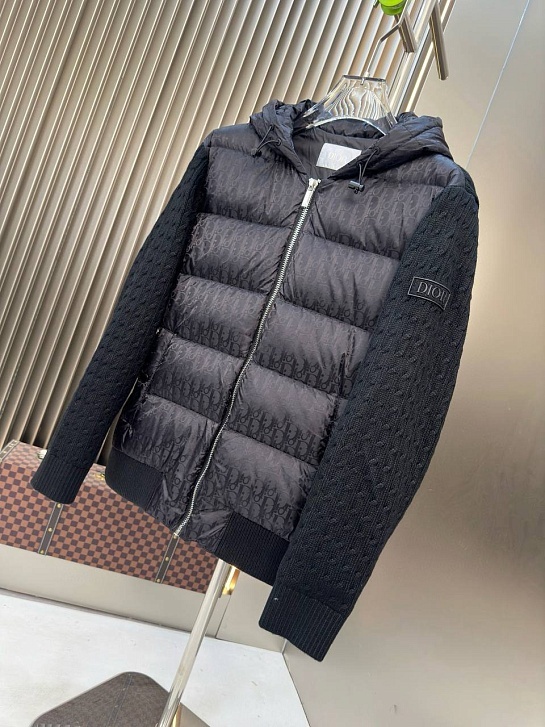 Вязаная куртка чёрного цвета Dior monogram