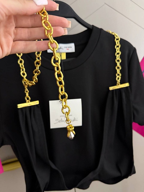 Женская базовая футболка Schiaparelli premium - Black