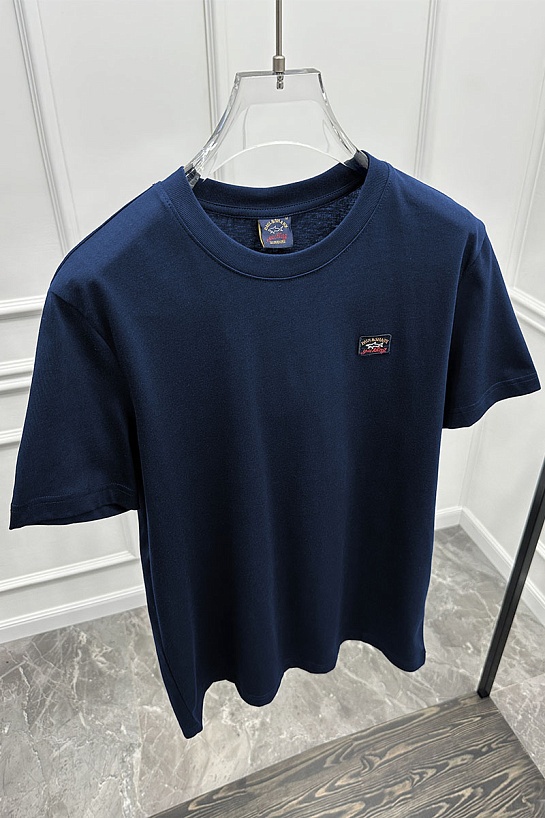 Футболка тёмно-синего цвета Paul & Shark logo-patch