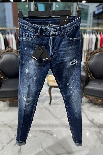Мужские синие джинсы Dsquared2 Denim   