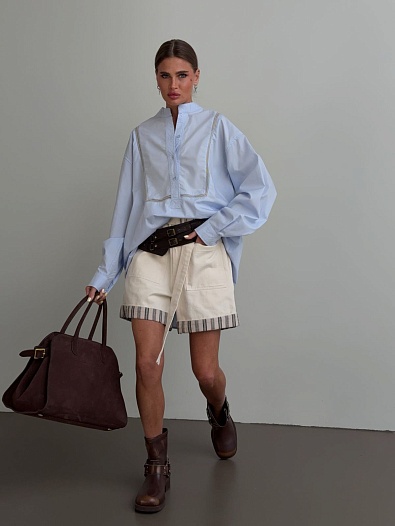 Женские бежевые шорты Loro Piana   