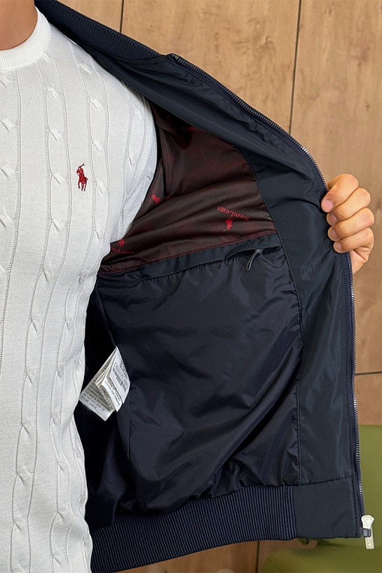 Мужской тёмно-синий бомбер Роlо Ralрh Lаurеn