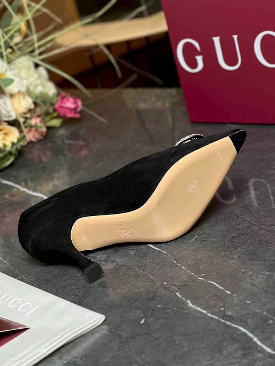Женские замшевые туфли Chanel Alicia premium