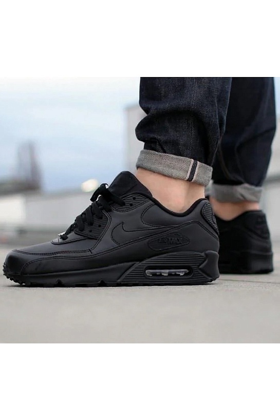 Кроссовки Nike Air Max 90 Leather - Triple Black