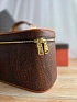 Кожаная сумка косметичка Etro с узором пейсли 24x17 см