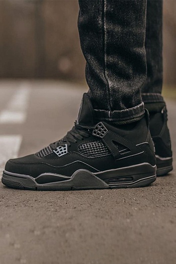 Кроссовки Nike Air Jordan 4 Retro "Black Cat" premium   
