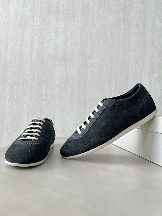 Замшевые кроссовки Brunello Cucinelli Premium - Grey