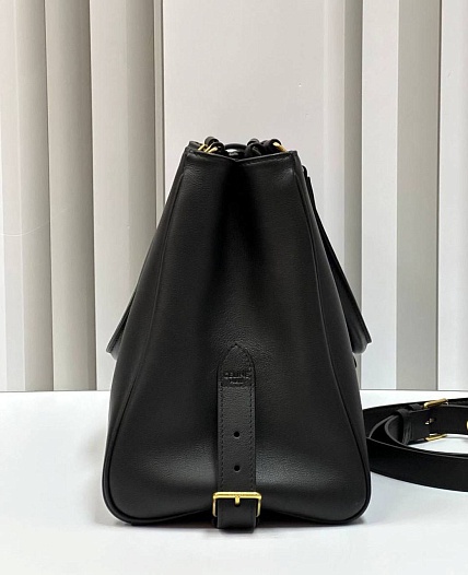 Женская сумка Celine Appoline Medium Premium 37.5x22x16 см - Black   