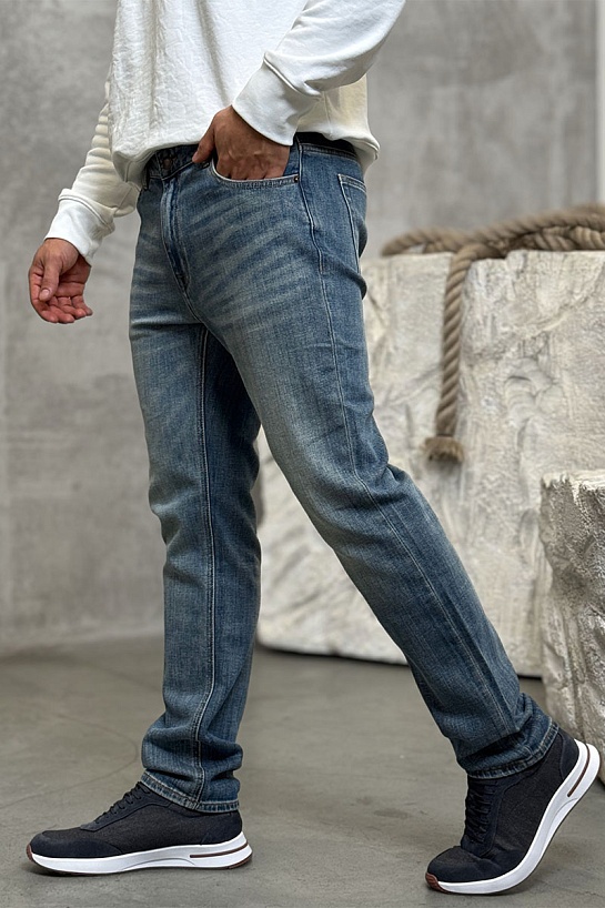 Мужские светло-синие джинсы Prada