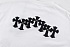 Белая оверсайз футболка Gothic logo