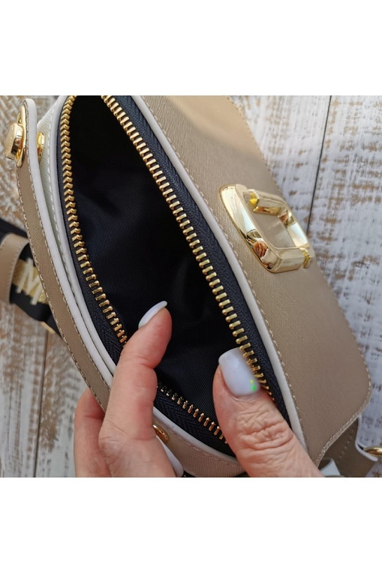 Кожаная сумка Marc Jacobs 19x11 см - Brown