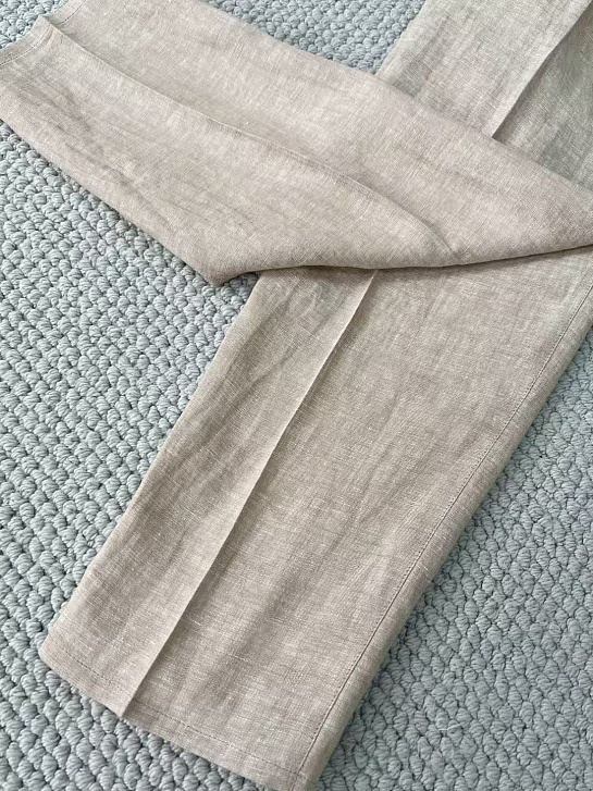 Льняные брюки Brunello Cucinelli Premium - Beige