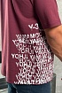 Мужская бордовая футболка Y-3 Yohji Yamamoto