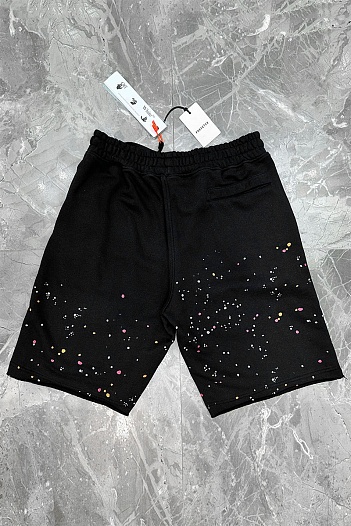 Мужские чёрные шорты Off-White paint splatter   