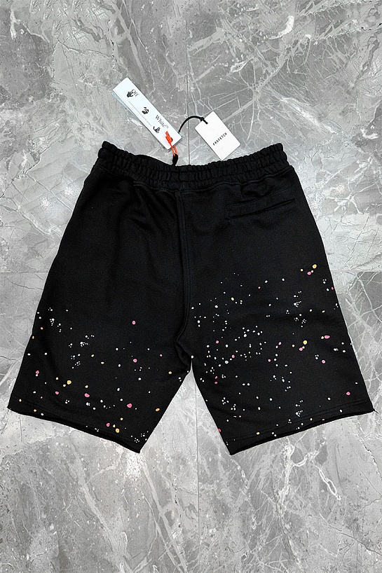 Мужские чёрные шорты Off-White paint splatter