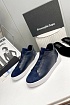Кроссовки с мехом Ermenegildo Zegna Triple Stitch high-top - Navy