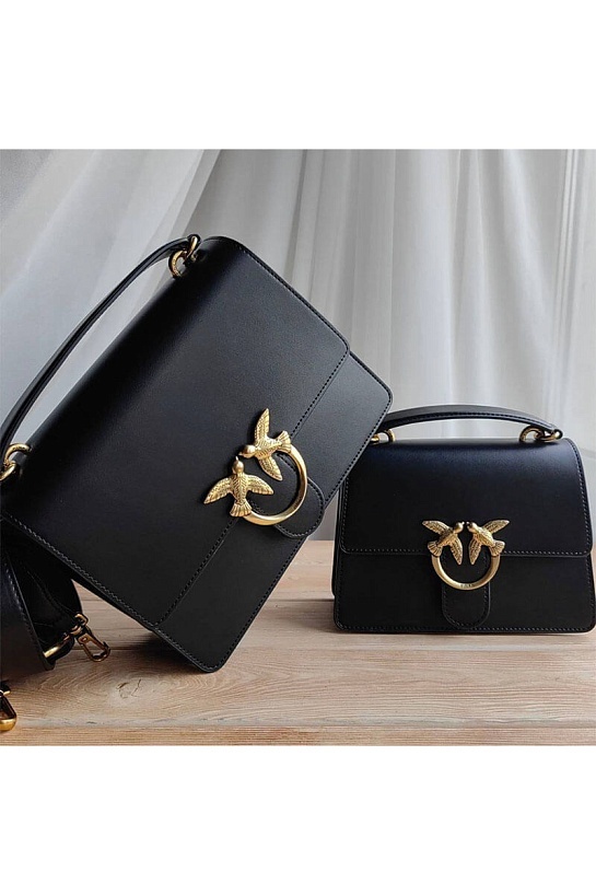 Кожаная сумка Love 25x18 см - Black (2 расцветки)