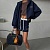 Женский костюм тройка MIU MIU синего цвета