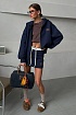 Женский костюм тройка MIU MIU синего цвета