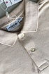 Мужское бежевое поло Lacoste Classic Fit