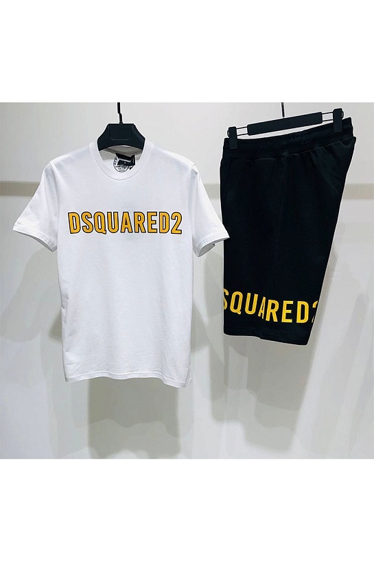 Белая мужская футболка Dsquared2