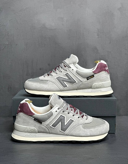 Кроссовки New Balance 574 "Arctic Grey Maroon"   